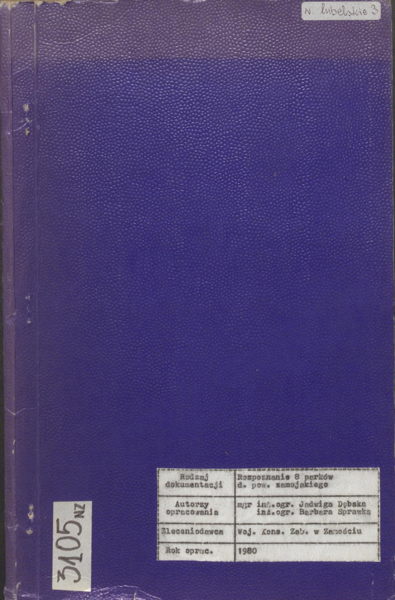 EP - Ewidencja parkowa, skan nr 1