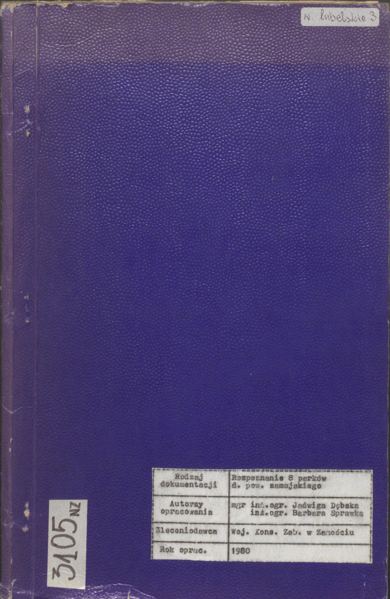 EP - Ewidencja parkowa, skan nr 1