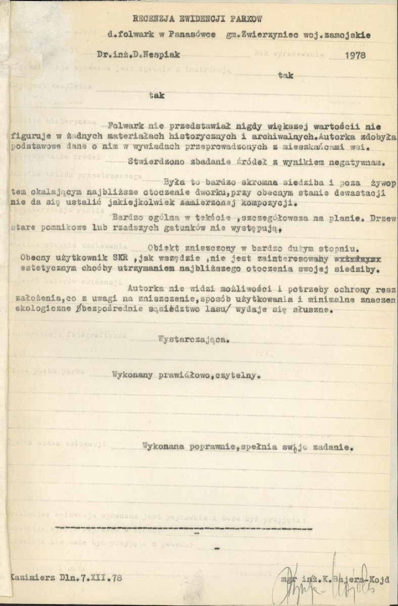 Ewidencja parkowa, skan nr 4