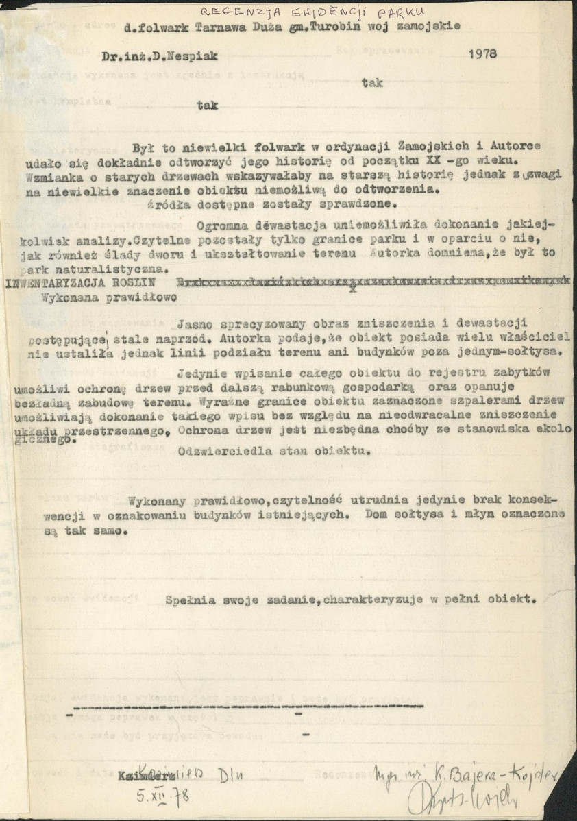 Ewidencja parkowa, skan nr 4