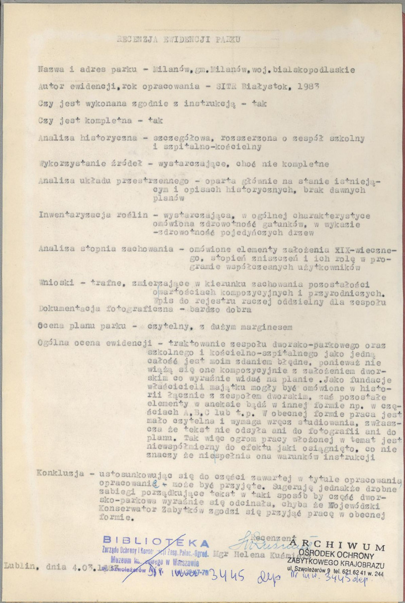 EP - Ewidencja parkowa, skan nr 2