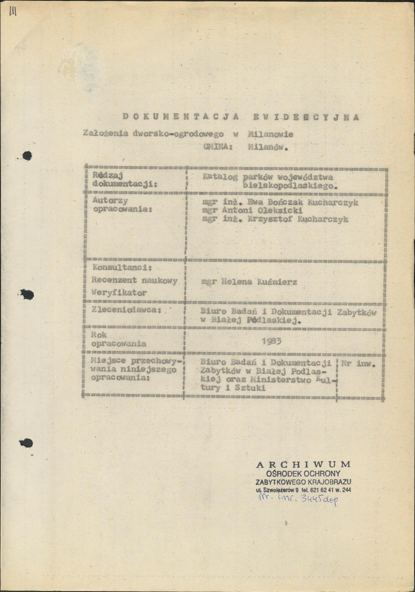 EP - Ewidencja parkowa, skan nr 4