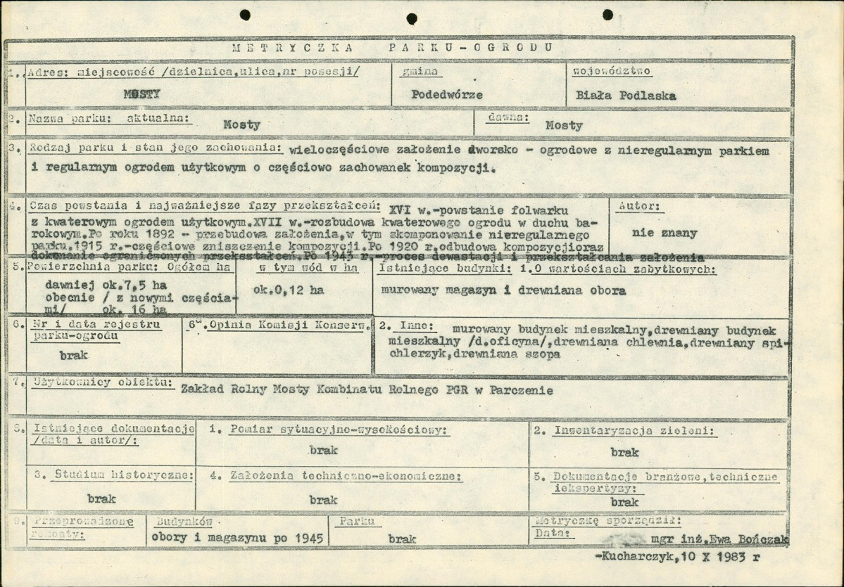 Ewidencja parkowa, skan nr 6