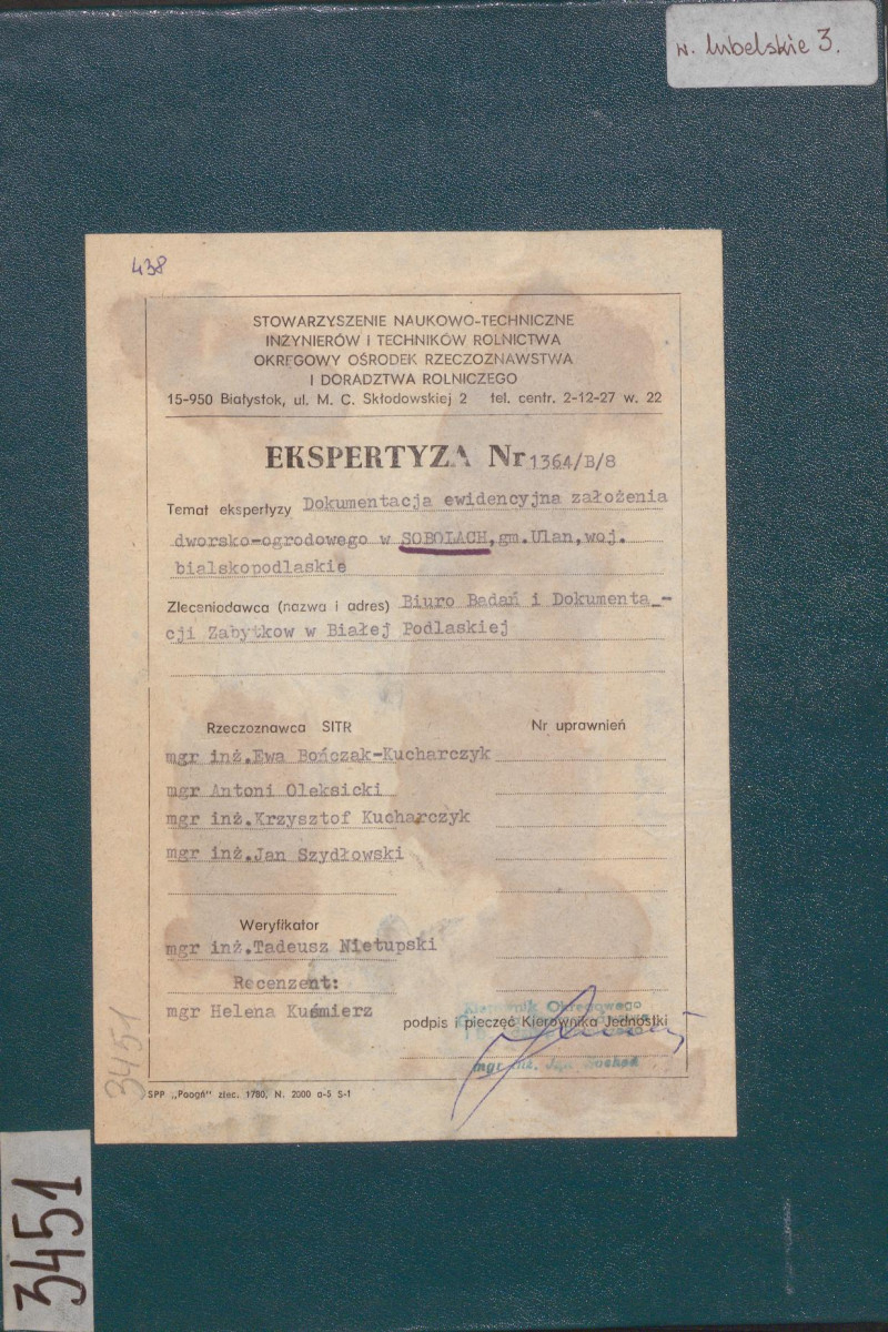 Ewidencja parkowa, skan nr 1