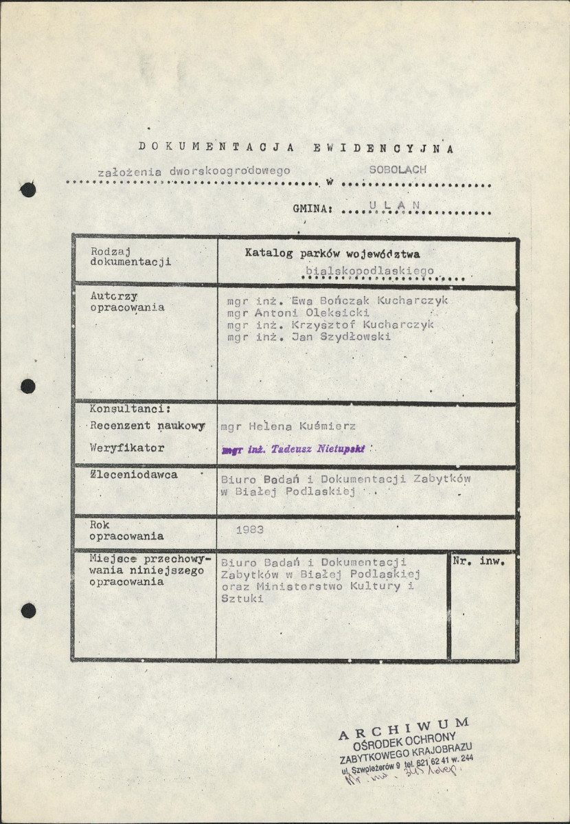 Ewidencja parkowa, skan nr 5