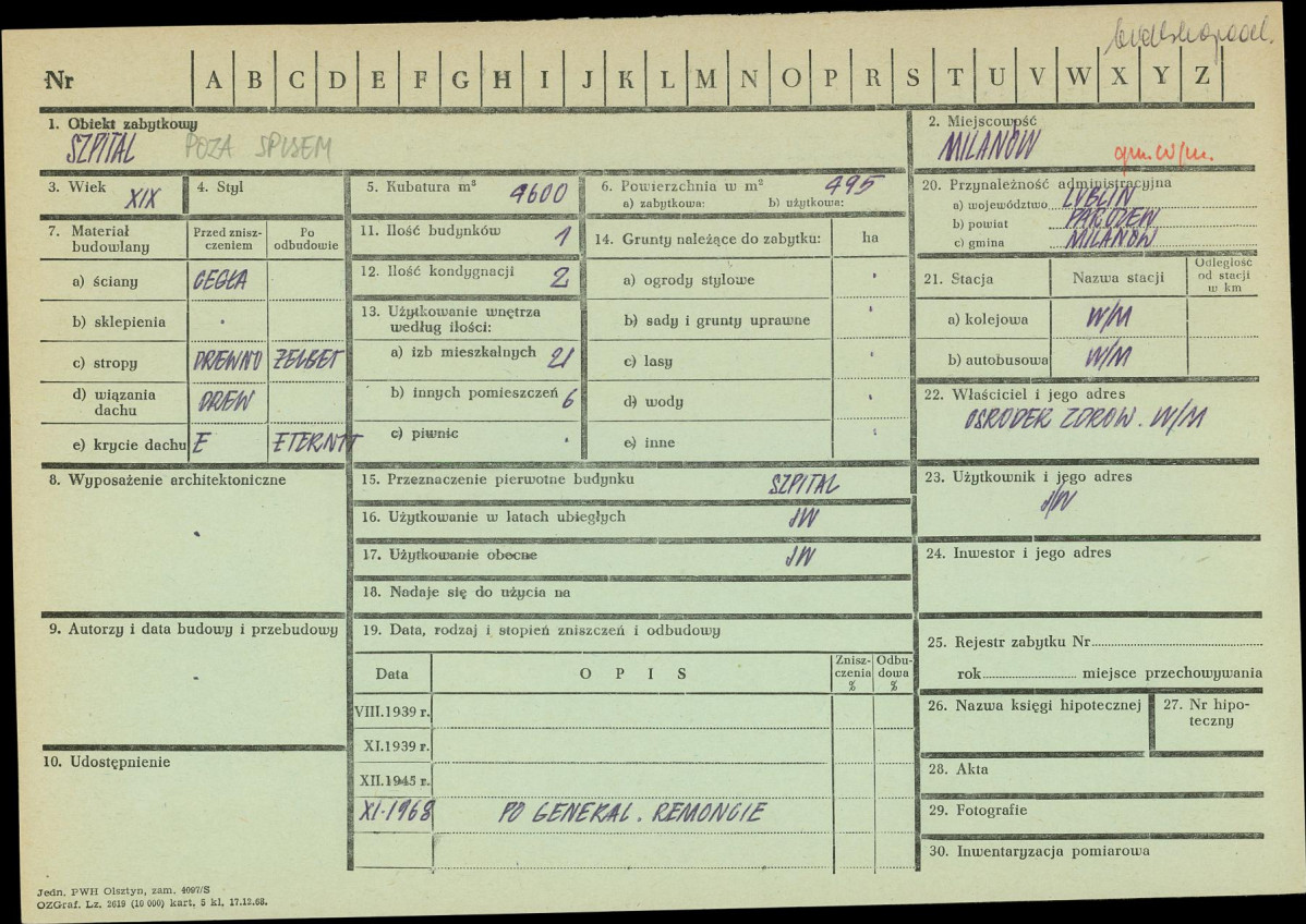 KZ - Karta zielona, skan nr 1