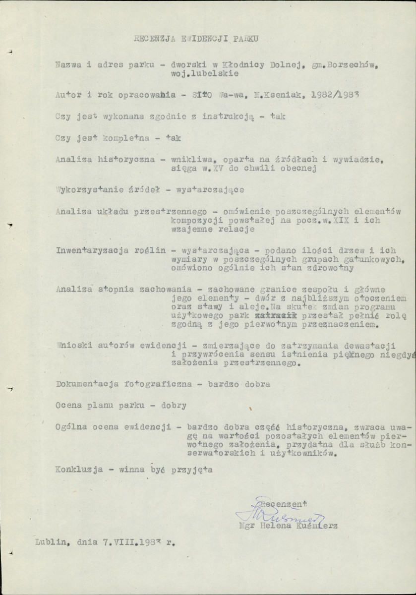 EP - Ewidencja parkowa, skan nr 5