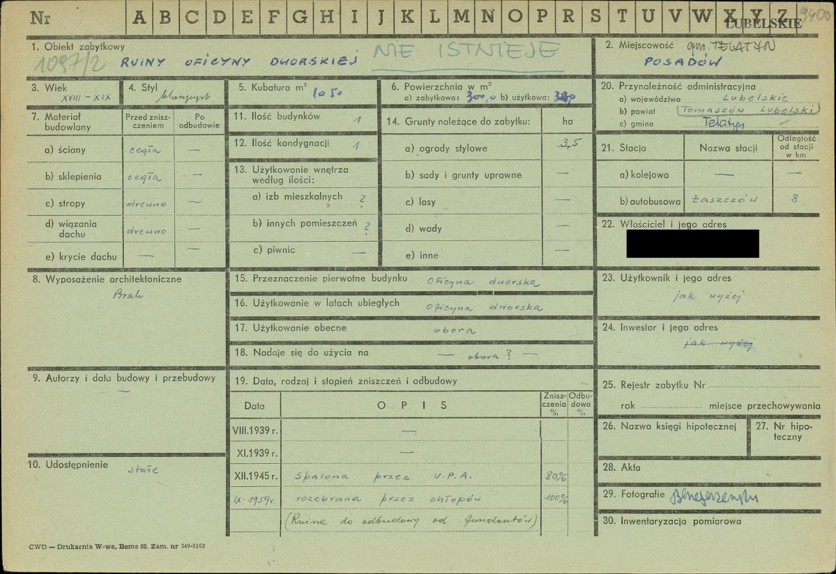 KZ - Karta zielona, skan nr 1