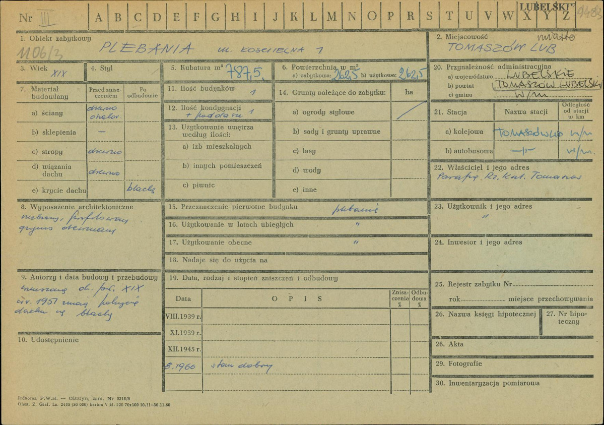 KZ - Karta zielona, skan nr 1
