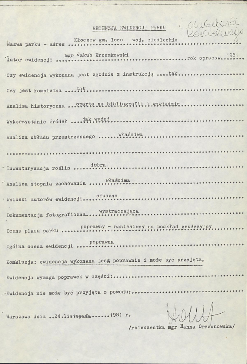 EP - Ewidencja parkowa, skan nr 6