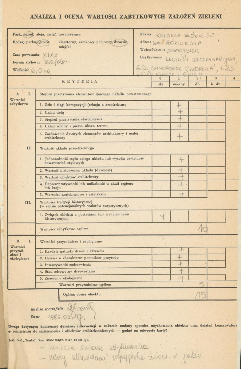 EP - Ewidencja parkowa, skan nr 3