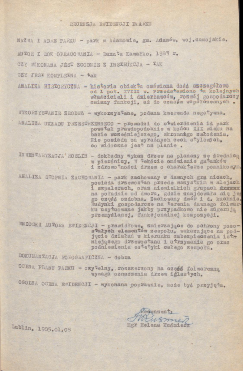 Ewidencja parkowa, skan nr 5