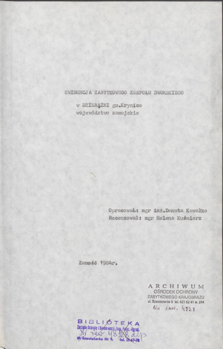 EP - Ewidencja parkowa, skan nr 4