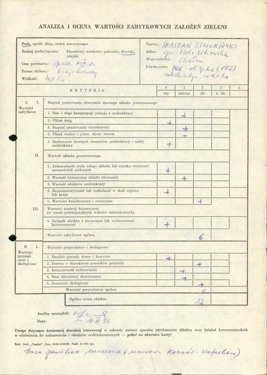 EP - Ewidencja parkowa, skan nr 3
