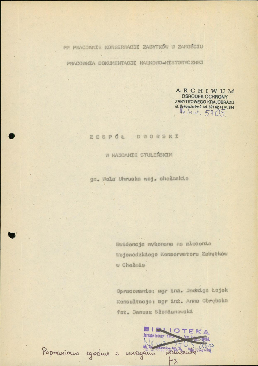 EP - Ewidencja parkowa, skan nr 7