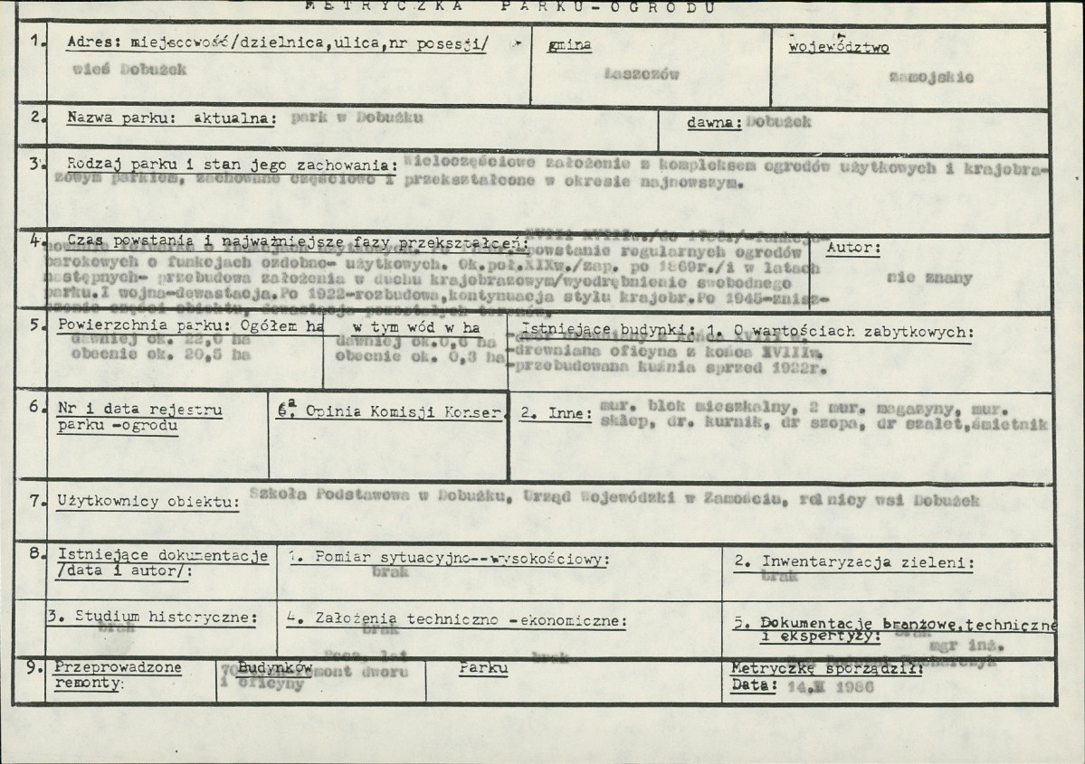 EP - Ewidencja parkowa, skan nr 6