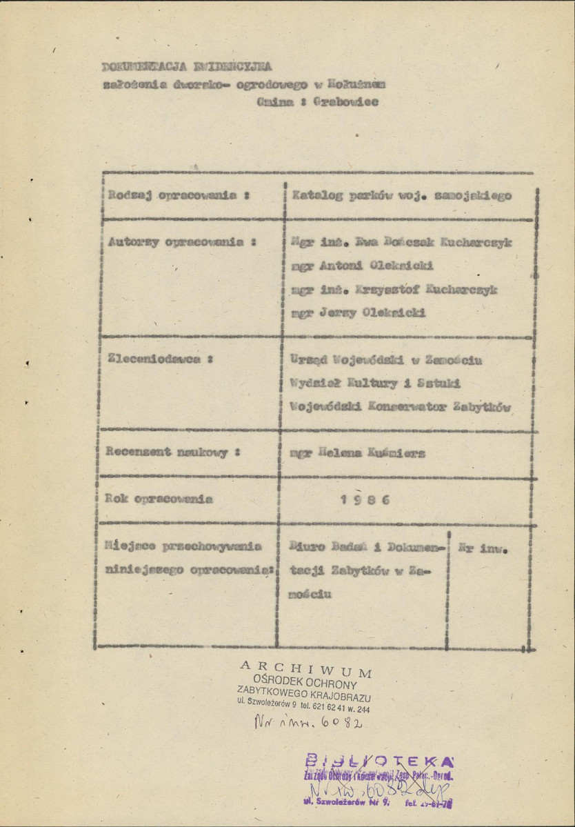 EP - Ewidencja parkowa, skan nr 6