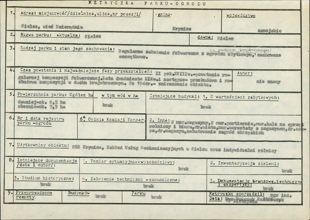 EP - Ewidencja parkowa, skan nr 7