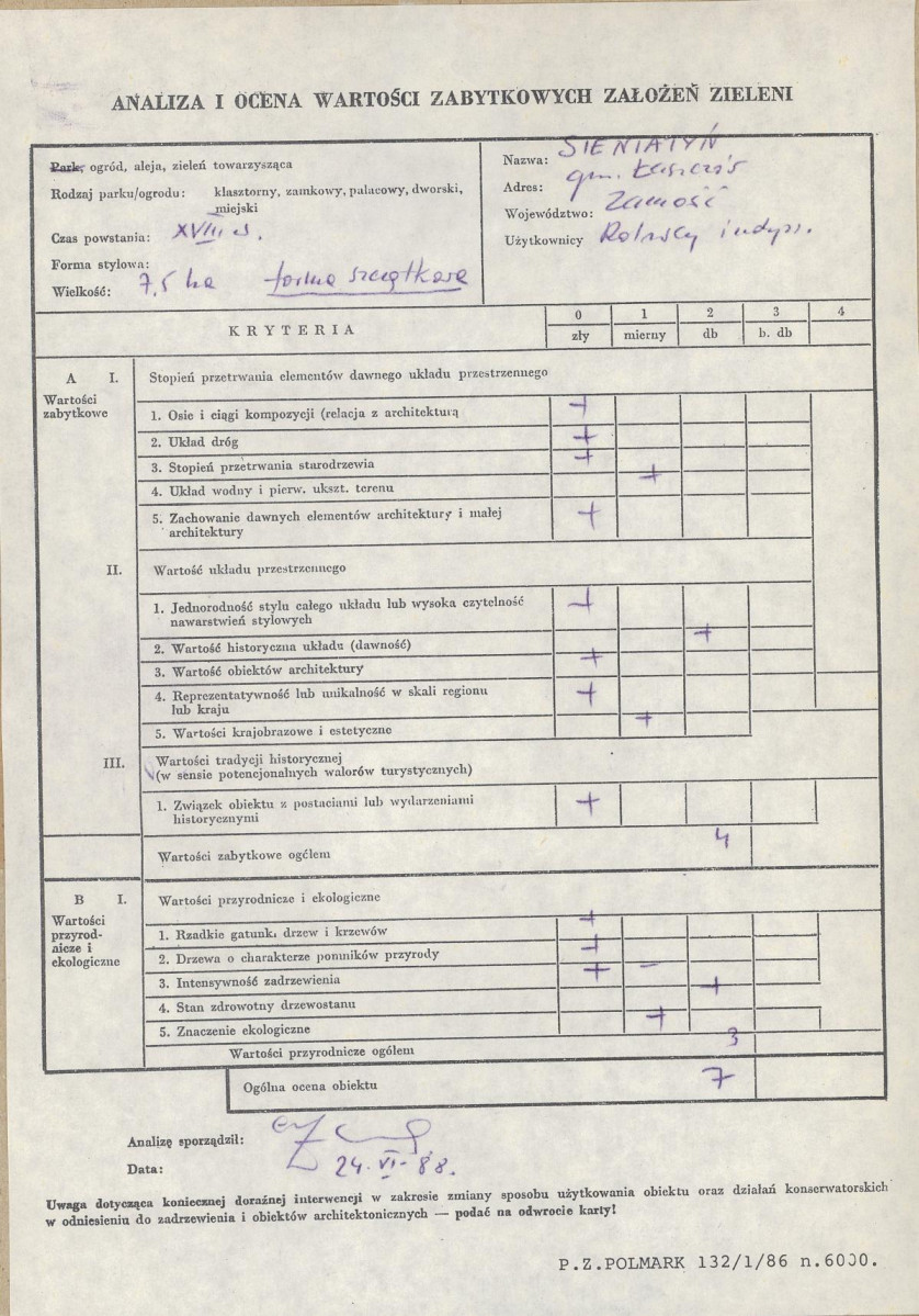 EP - Ewidencja parkowa, skan nr 3