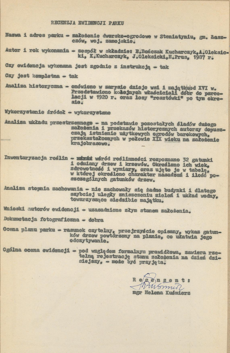 EP - Ewidencja parkowa, skan nr 4