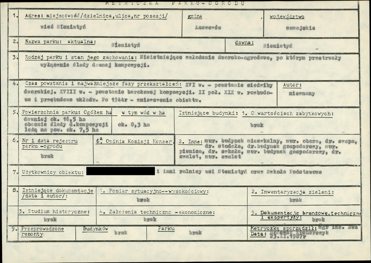 EP - Ewidencja parkowa, skan nr 6