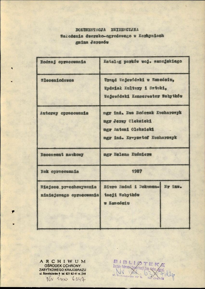 Ewidencja parkowa, skan nr 5
