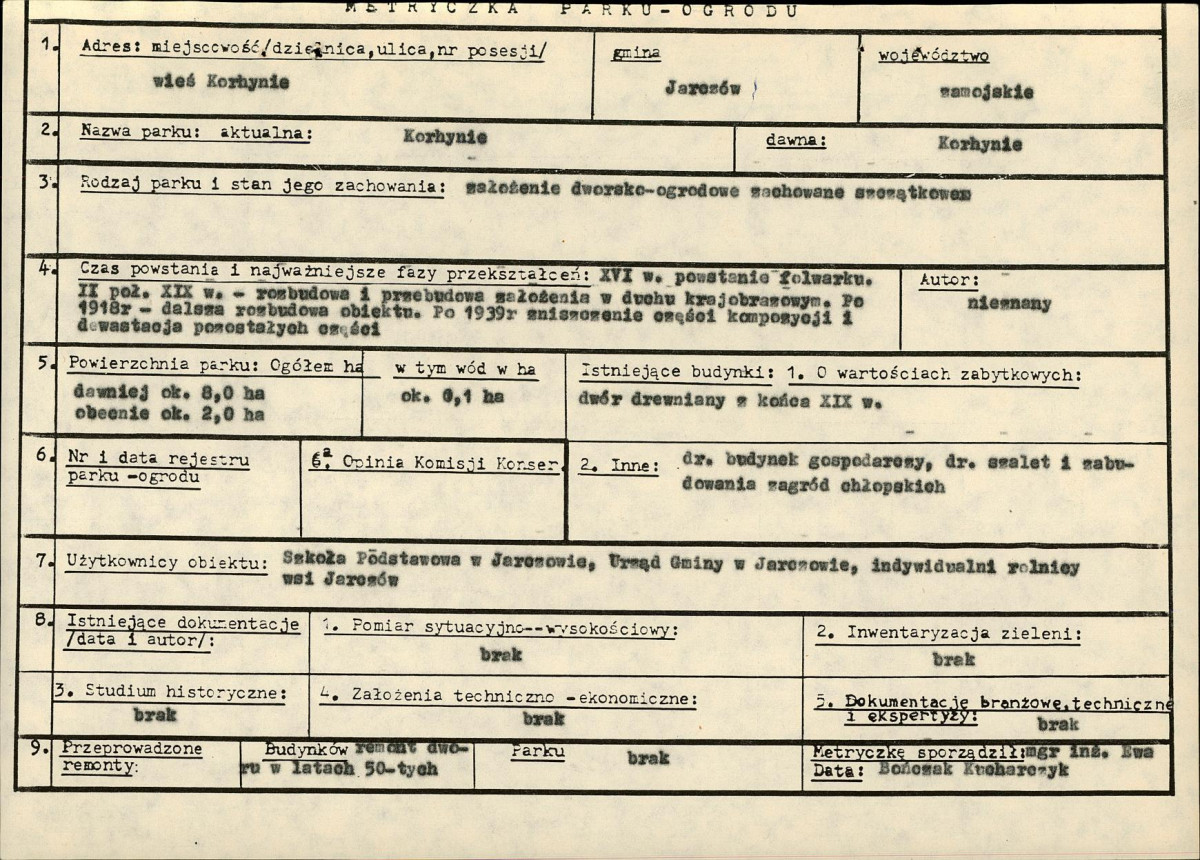 Ewidencja parkowa, skan nr 6