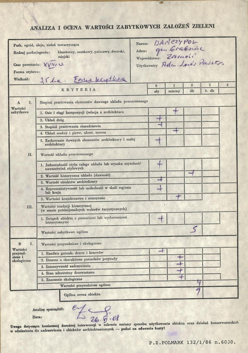 EP - Ewidencja parkowa, skan nr 3