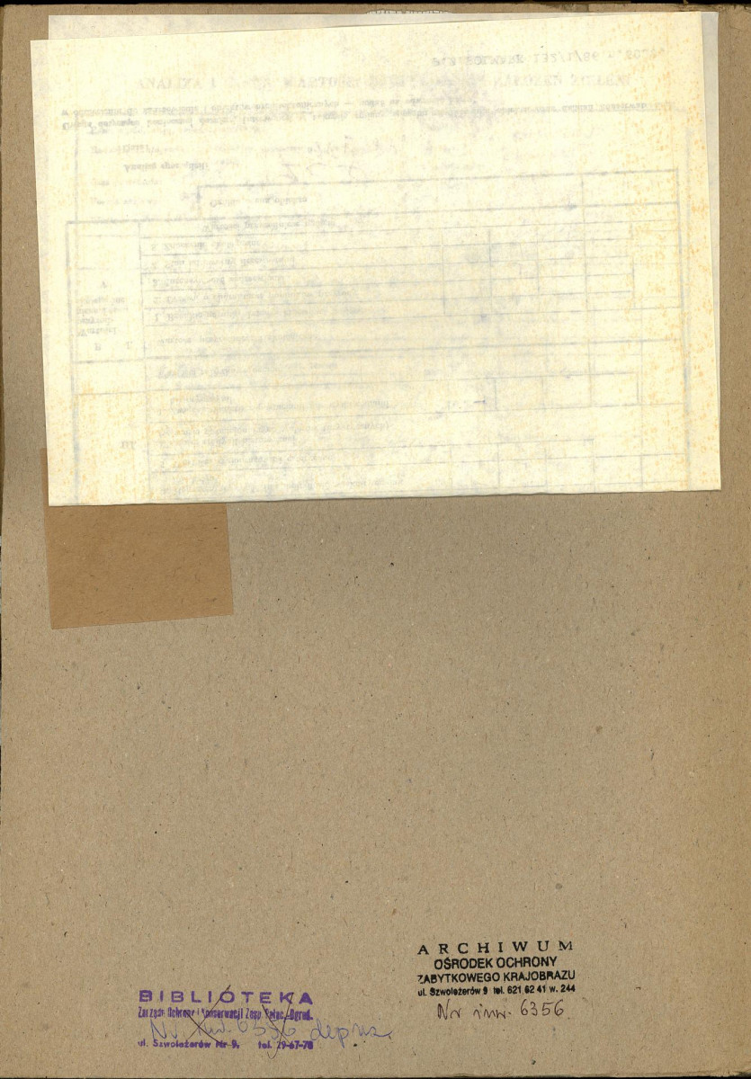 EP - Ewidencja parkowa, skan nr 2