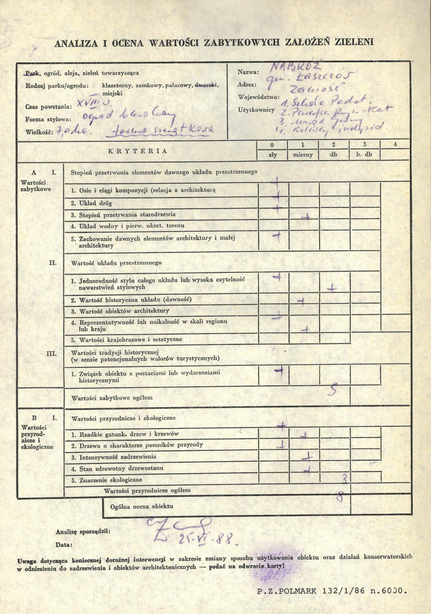 EP - Ewidencja parkowa, skan nr 3