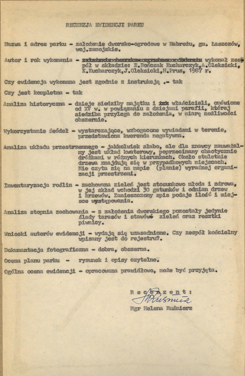 EP - Ewidencja parkowa, skan nr 4