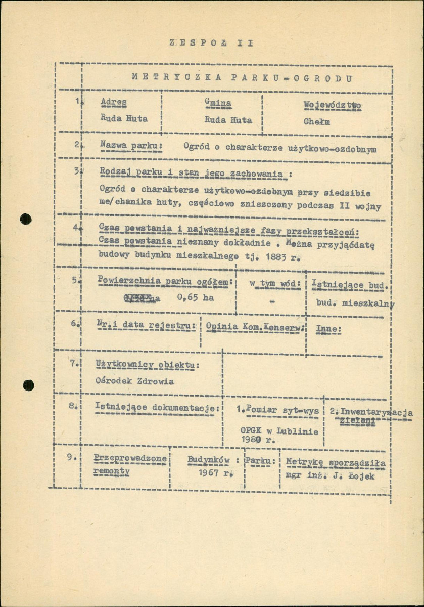 EP - Ewidencja parkowa, skan nr 6