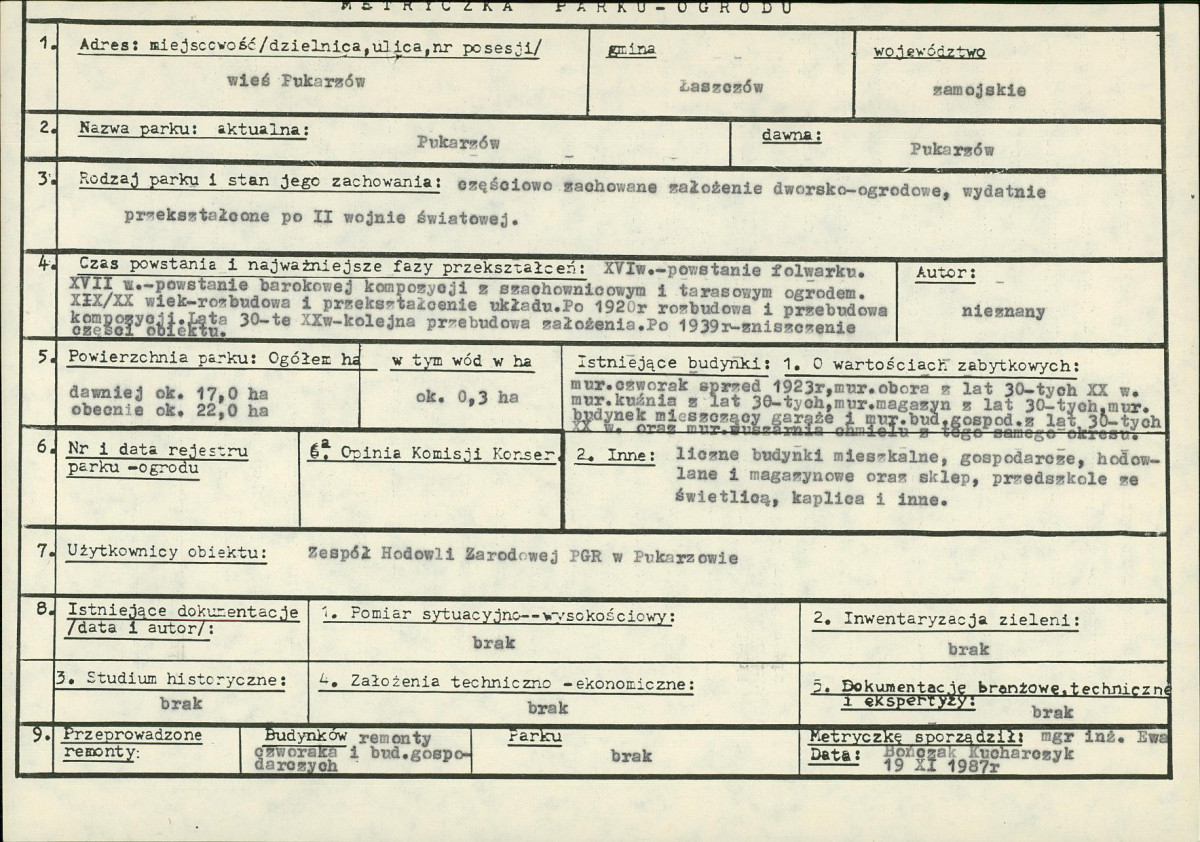 Ewidencja parkowa, skan nr 6
