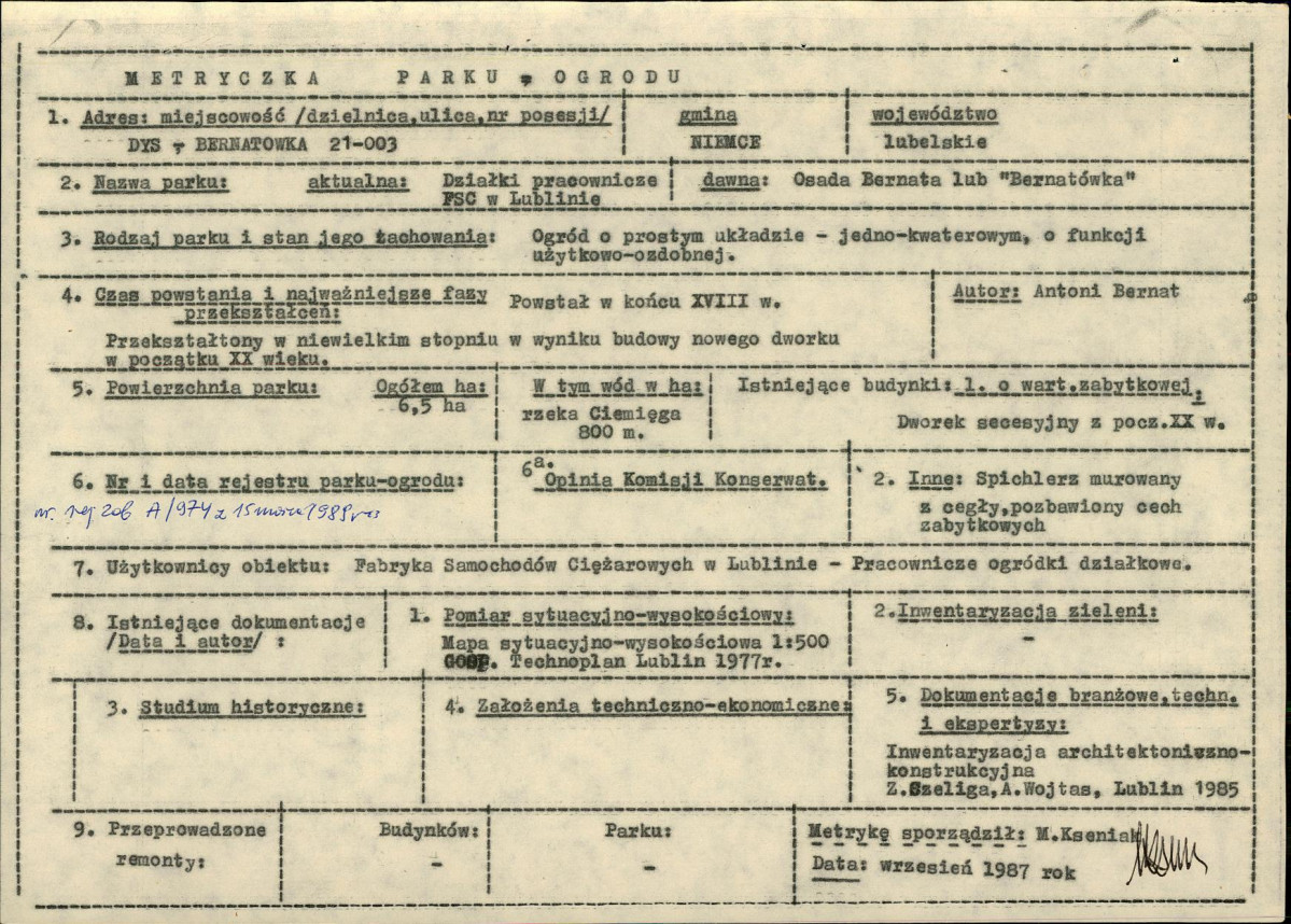 Ewidencja parkowa, skan nr 7