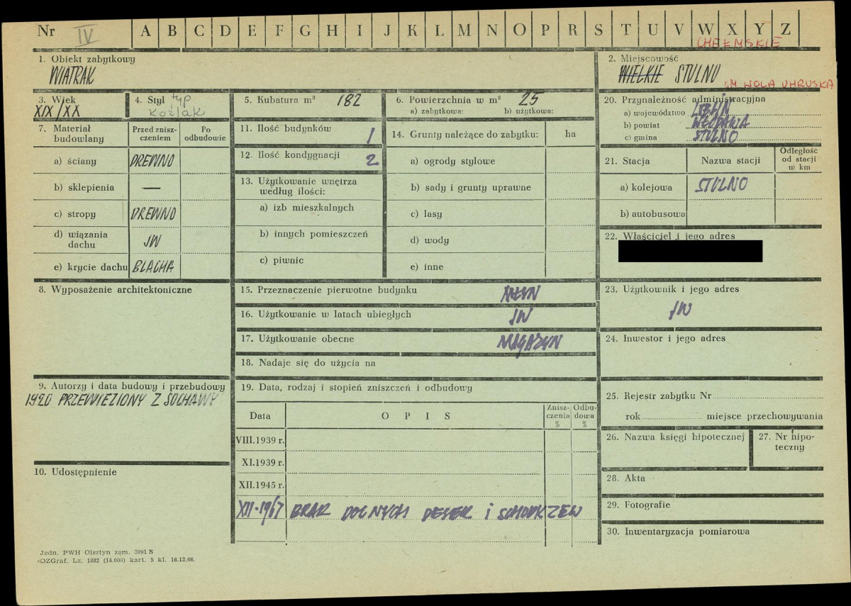 KZ - Karta zielona, skan nr 1