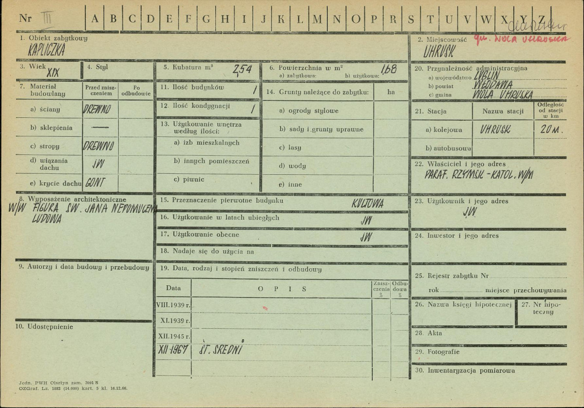 KZ - Karta zielona, skan nr 1