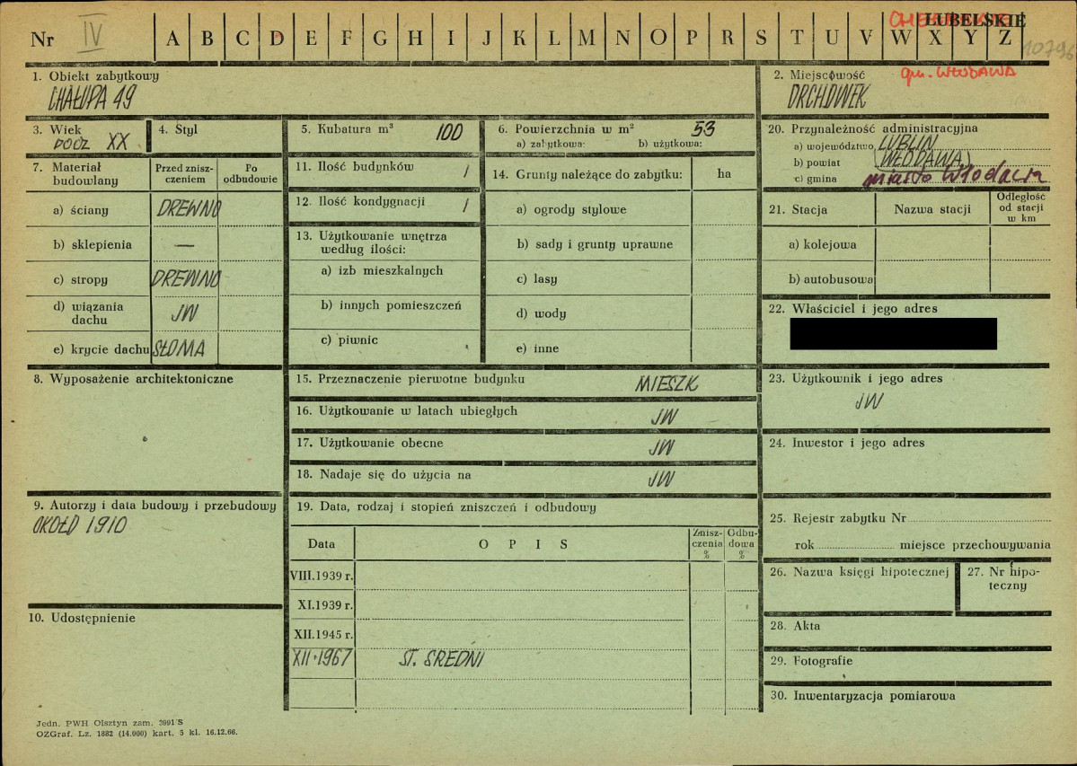 KZ - Karta zielona, skan nr 1