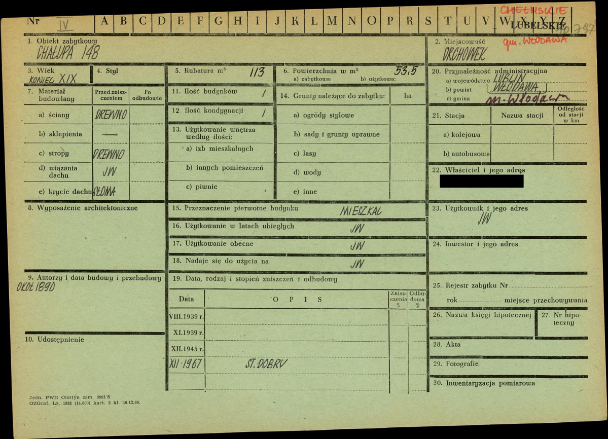 KZ - Karta zielona, skan nr 1