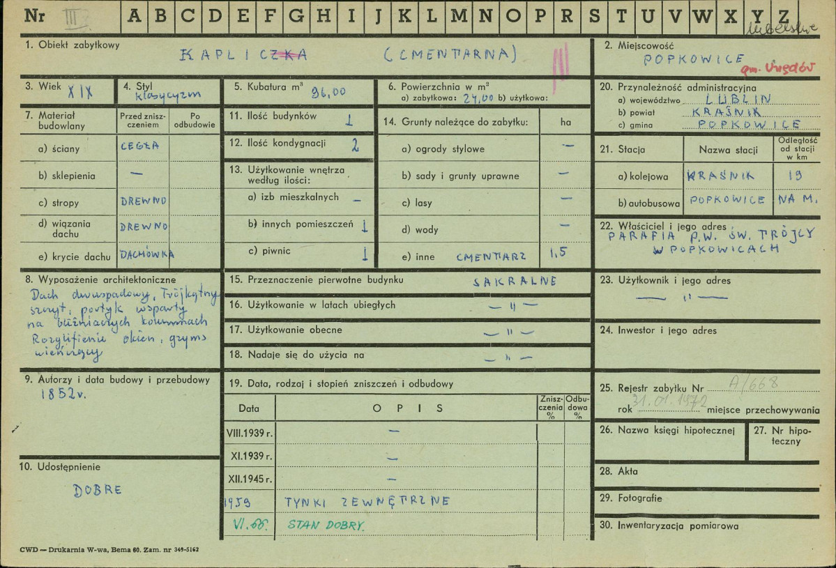 Karta zielona, skan nr 1