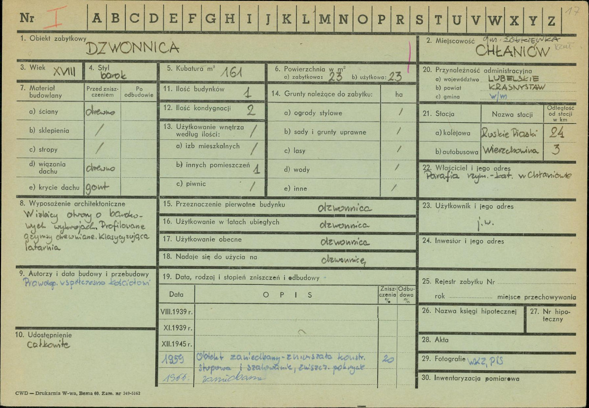 Karta zielona, skan nr 1