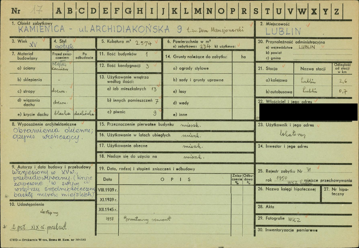 KZ - Karta zielona, skan nr 1