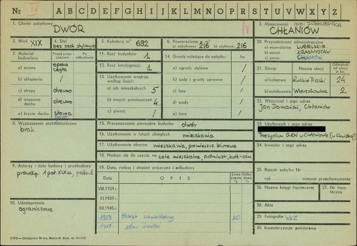 KZ - Karta zielona, skan nr 1