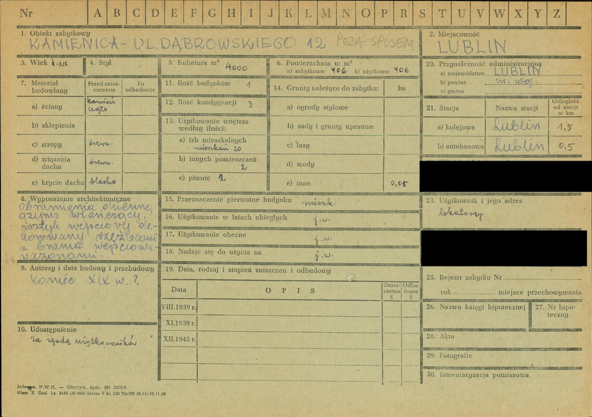 KZ - Karta zielona, skan nr 1