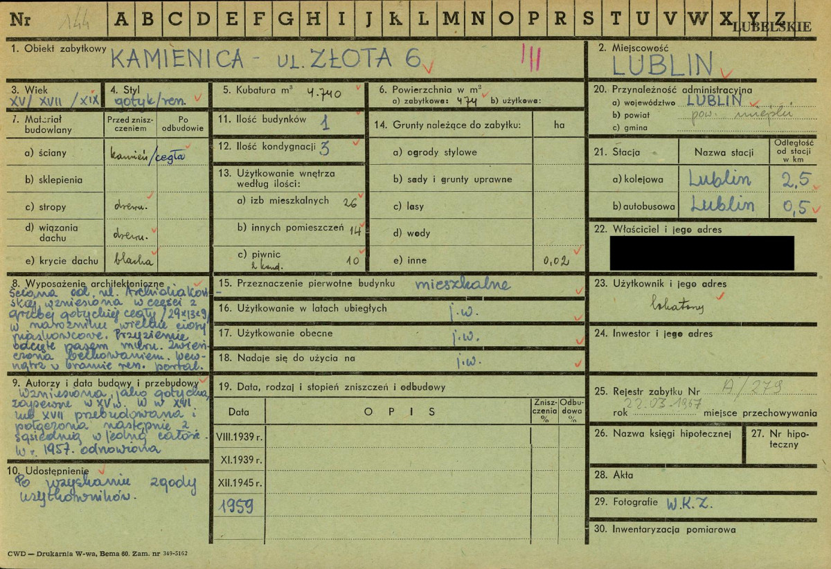 KZ - Karta zielona, skan nr 1