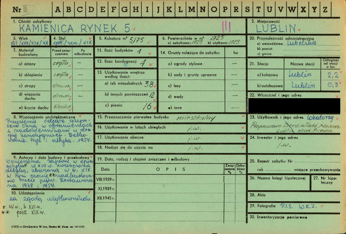 KZ - Karta zielona, skan nr 1