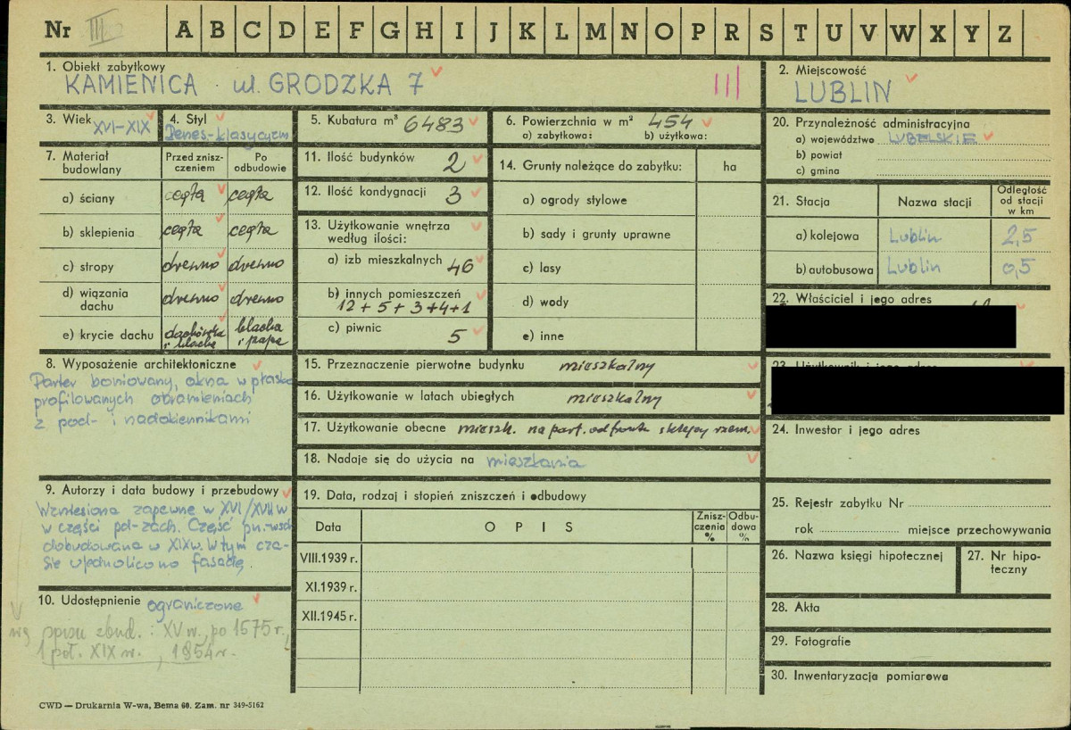 KZ - Karta zielona, skan nr 1