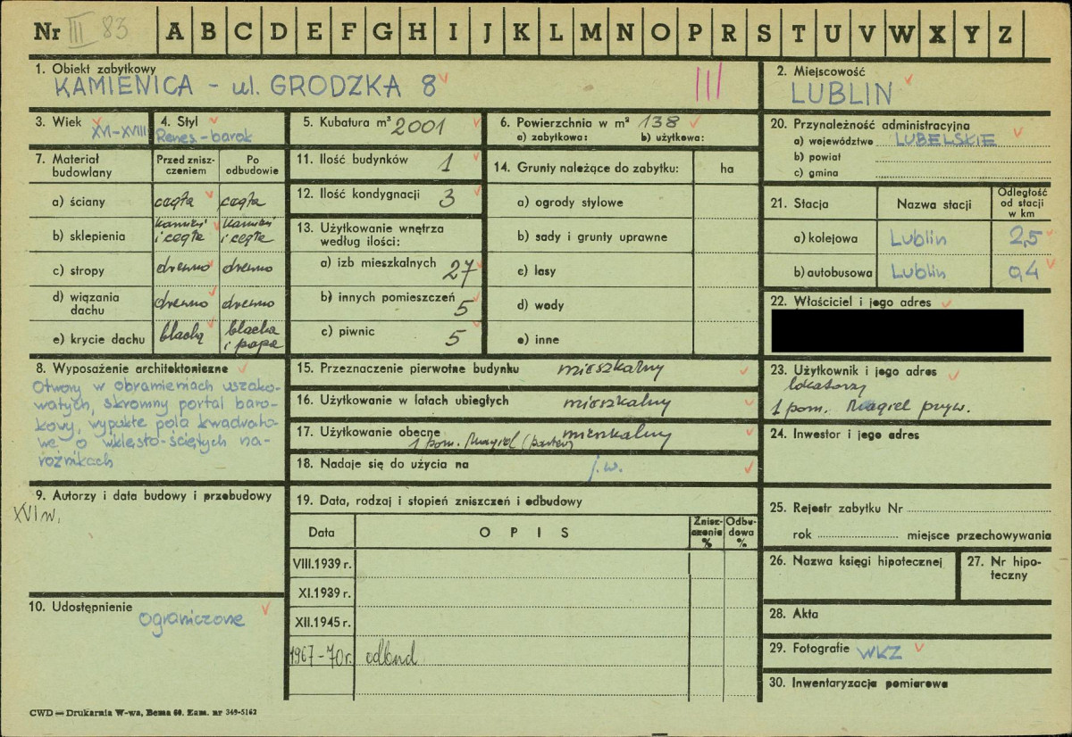 KZ - Karta zielona, skan nr 1