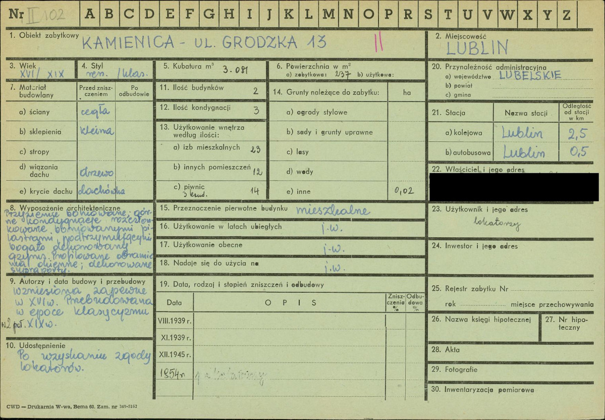 KZ - Karta zielona, skan nr 1