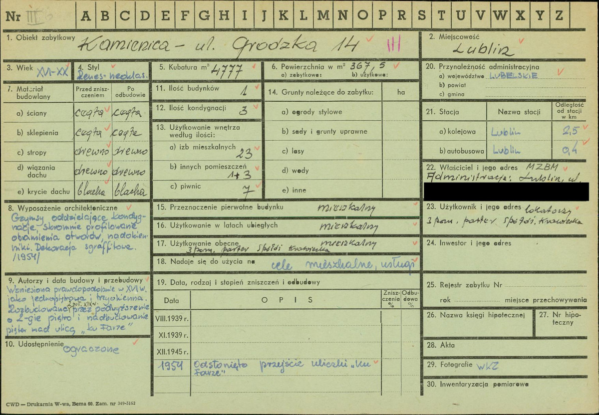 KZ - Karta zielona, skan nr 1