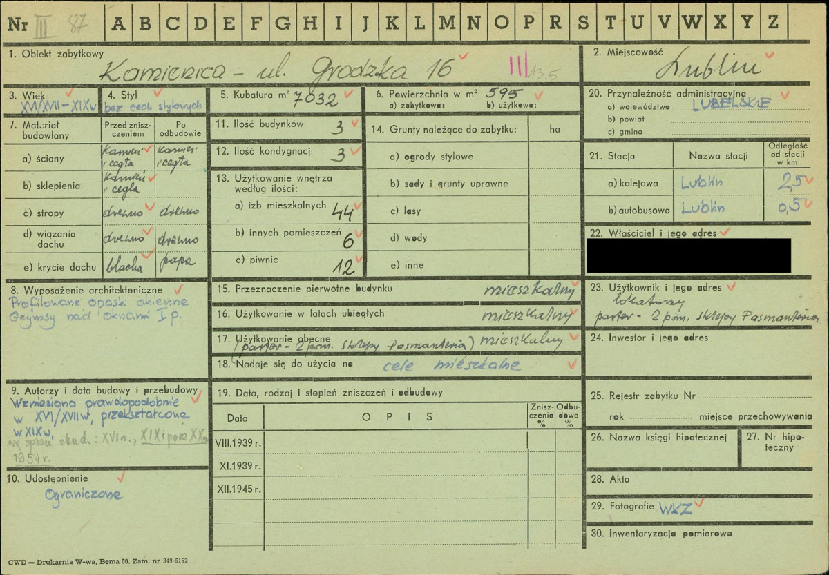 KZ - Karta zielona, skan nr 1